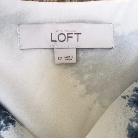 LOFT size 12 combo Sleeveless cowl balloon dress - Picture 4 of 9